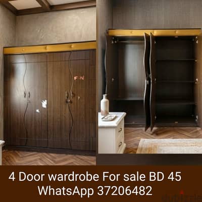 Wardrobe 4 door and other items for sale with Delivery
