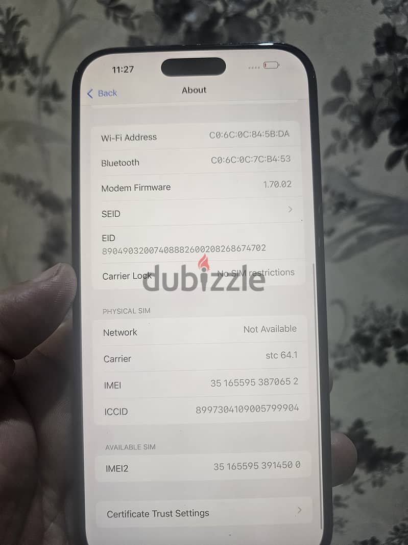 iPhone 16PM 256GB   89% Screen changed GX 220BD 3