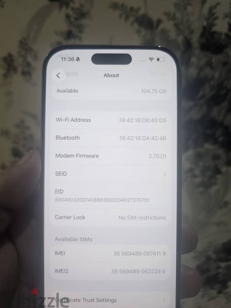 Apple - iPhone 16 Pro 128Gb screen cnaged 11