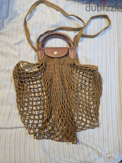 Longchamp Large Le Pliage Filet Bag in Mesh