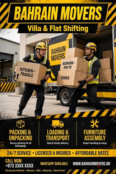 Professional House Movers in Bahrain
