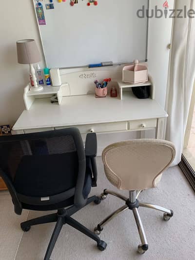 Pottery Barn desk and chairs for sale
