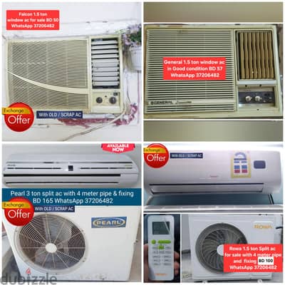 Falcon 1.5 ton window ac and other items for sale with Delivery