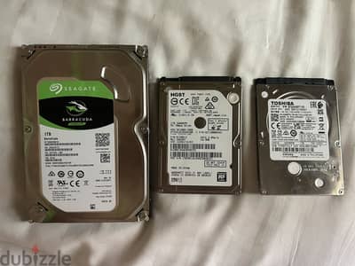 1TB Hard Drive HDD 2.5 inch 3.5 inch
