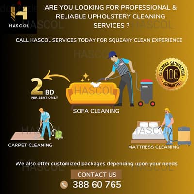 Deep Cleaning Of Sofa/Mattress/Carpet/Curtainsالتنظيف العميق للمفروشات