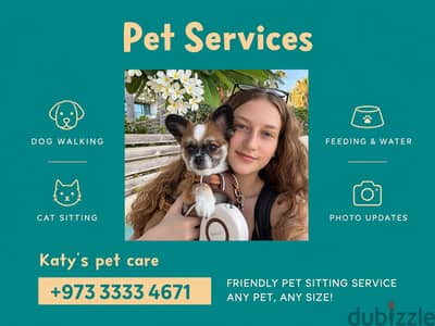 FRIENDLY PET SITTING SERVICE! ANY PET, ANY SIZE!