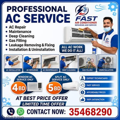 fast All AC service and repairing