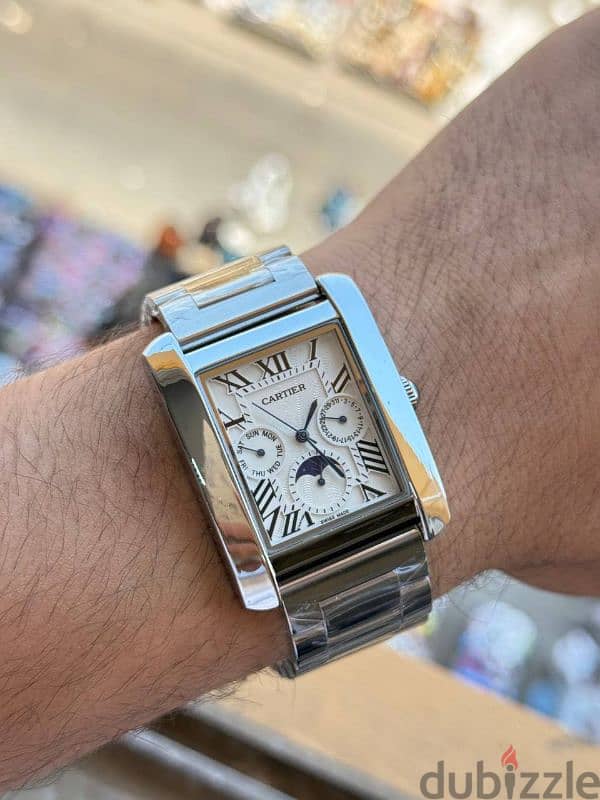 Cartier Tank Française Day-Date Moonphase 3
