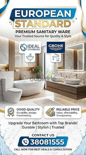 Sanitary ware ideal standard and Grohe