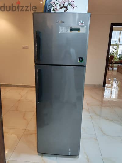 whirlpool fridge 2 door