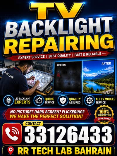 TELEVISION BACKLIGHT SPECIAL WORK ALL IN BAHRAIN