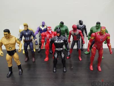 111pcs mixed character figure collection good condition. . 1 dinar each