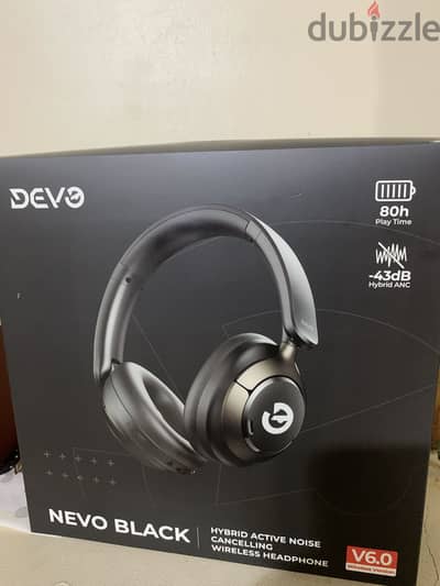 Devo Nevo Headset - سماعة ديفو نيفو السوداء