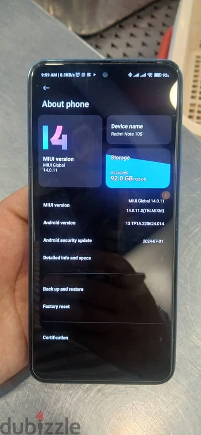 Redmi note 10 s