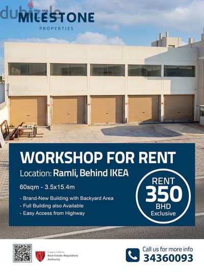 Workshop for Rent behind IKEA