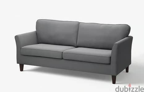 EKHOLMA 3-seat sofa, Hakebo dark grey Cover
