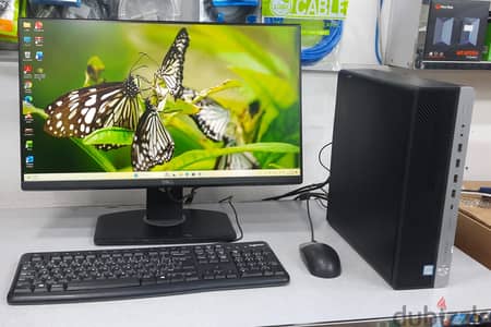 HP Core i7 9th Gen PC SSD 10x Fast 24" IPS FHD Borderless Monitor