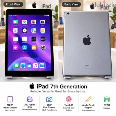 iPad 7th Generation 32GB Same As New -  Call WhatsApp/ 36841488