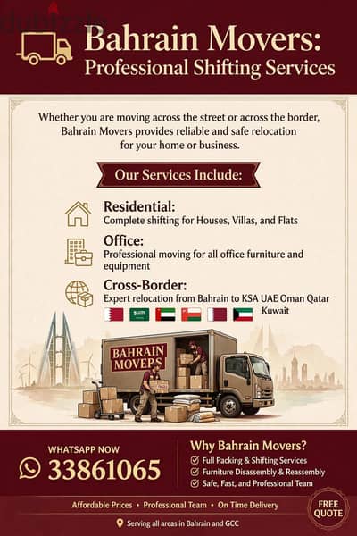 Movers & Packers in Bahrain | Fast & Professional Moving Service