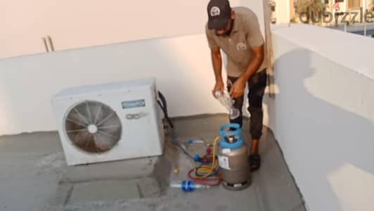 All Ac gas Filing 7 BD and split Ac service 6 BD