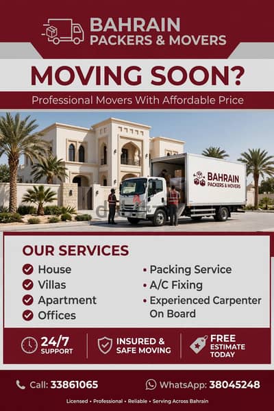 Movers in Isa Town Bahrain | House Shifting Services