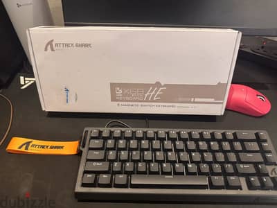 ATTACK SHARK X68 HE Magnetic Switch Gaming Keyboard – Black