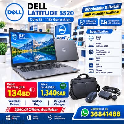 Dell Core i5 11th Gen 15.6" Touch Laptop 8GB Ram 256GB Call/ 36841488