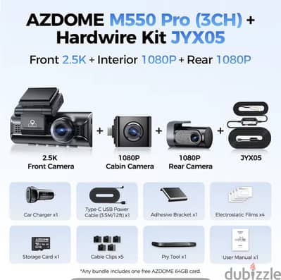 AZDOME M550 pro Dashcam Camera