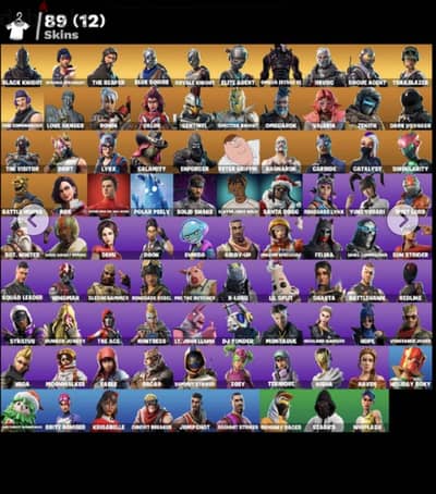 OG BLACK KNIGHT ALL SZN 2 SKINS szn three and four Fortnite account