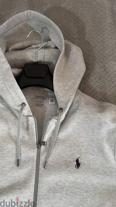 Ralph lauren grey zip up hoodie