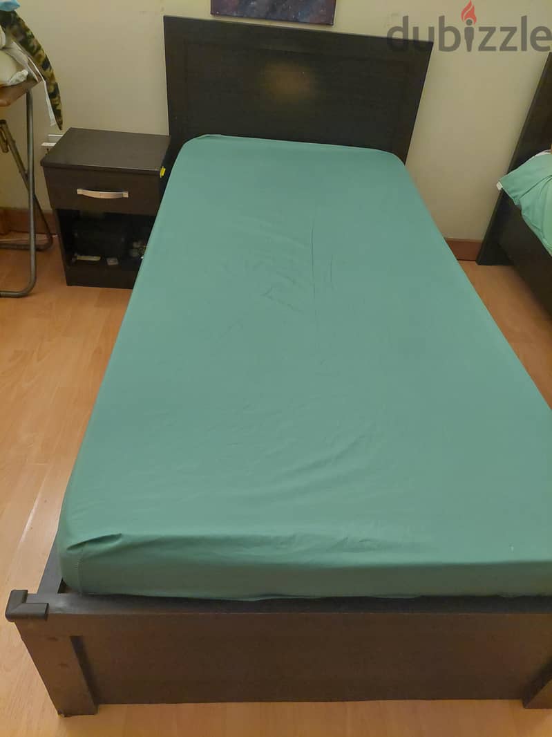 2 set of bed 2 side table with 2 mattress  BD 25 each 3