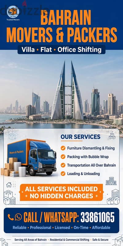 Villa Movers Bahrain | Complete Villa Shifting Service