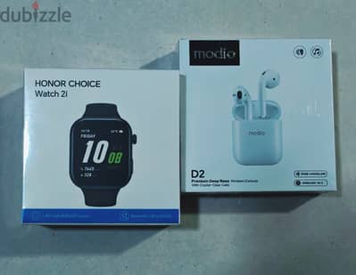 ساعة HONOR CHOICE Watch 2i & سماعة Modio D2