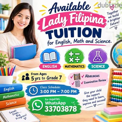 Filipina Tuition Available