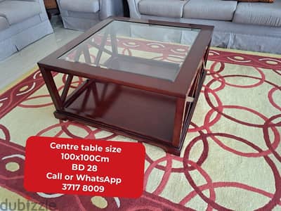 Centre table and other furniture in good condition for sale