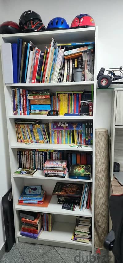 Book shelf with books