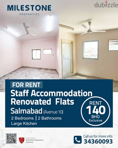 Renovated Staff Accommodation for RENT