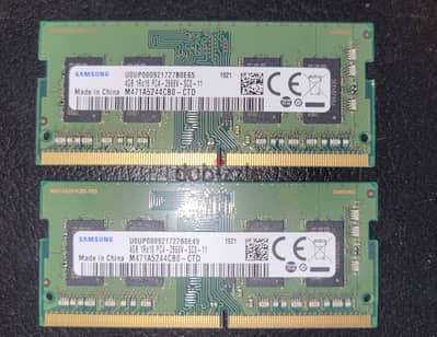Samsung Laptop RAM 4GB (2x Total 8GB)