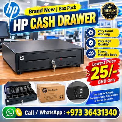 Brand New HP Cash Drawer Very High Quality - Strong Metal Body Boxpack