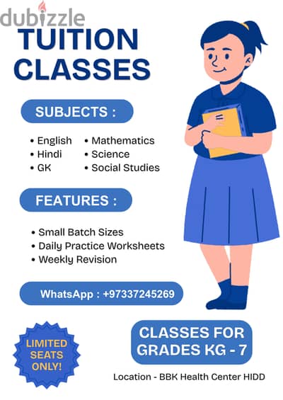 Tuition and Kindergarten available near BBK HIDD