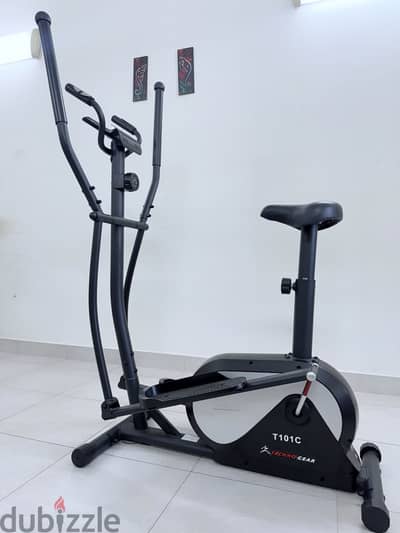 2-in-1 Elliptical Cross Trainer & Exercise Bike