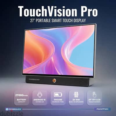 TouchVision Pro 27-inch  Portable Smart Android 15 new