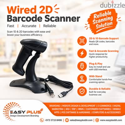 Wired Scanner with stand