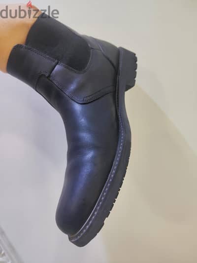 Timberland Men's Leather Chelsea Boots Black Size 45 / 11 US