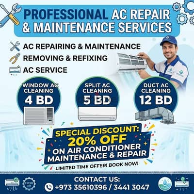 Air conditioner maintenance cleaning motor fixing compressor