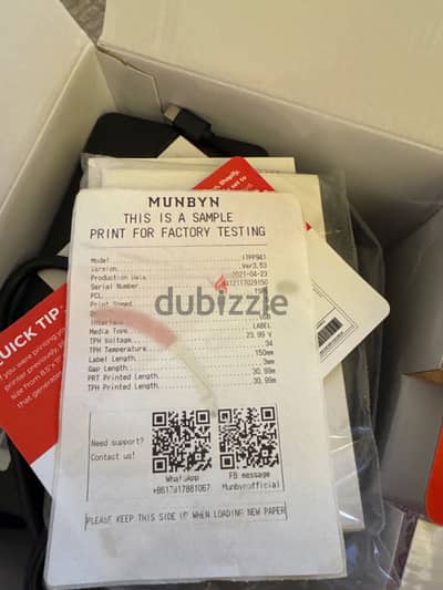 Thermal label printer ( brand MUNBYN)