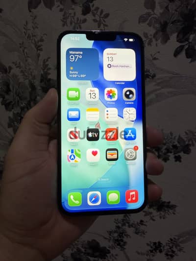 iPhone 13 Pro Max Blue|  256GB 100% - Screen changed 13Blue - ازرق