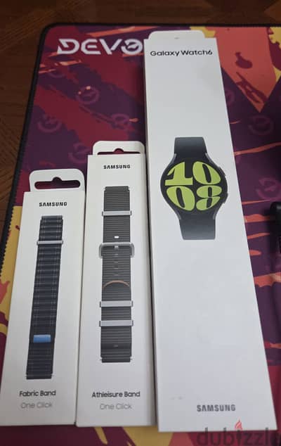 Samsung watch 6 44mm black + 2 original band