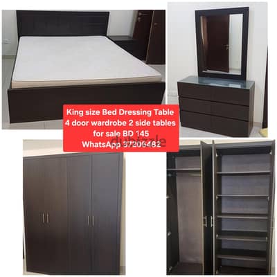 King Size Bed set and other items for sale with Delivery fixing