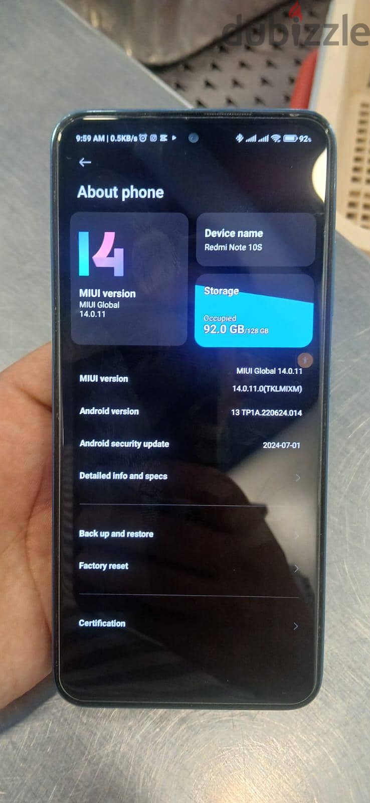 redmi Note 10 s only exchange 1